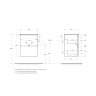 База под раковину подвесная BELBAGNO UNO-MINI-500-2C-SO-CO