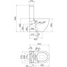 Чаша напольного унитаза BELBAGNO BB006CPR