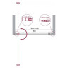 Душевая дверь 100 см BELBAGNO ETNA-B-1-100-C-Cr-90