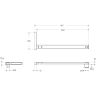 Душевая перегородка BELBAGNO UNO-L-1-TB-90-C-Cr 900x2000 мм хром