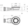 Душевой поддон из искусственного мрамора BELBAGNO TRAY-MR-UNO-RH-120/80-550-35-W-L-NO