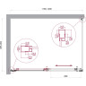 Душевой уголок BELBAGNO LUCE-AH-1-120/90-P-Cr