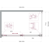 Душевой уголок BELBAGNO SOFT_CLOSE-1-AH-1-130/80-C-Cr