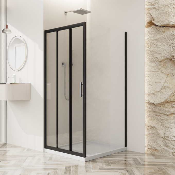 Душевой уголок BELBAGNO UNO-195-AHF-31-100/70-C-NERO
