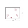 Душевой уголок BELBAGNO UNO-195-AHF-31-120/90-P-NERO