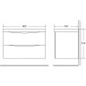 Тумба BELBAGNO MARINO MARINO-800-2C-SO-PT-P