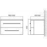 Тумба BELBAGNO PROSPERO BB900DCN2C/BL-BB900TPL