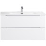 Тумба Bianco Lucido 100 см BELBAGNO ETNA ETNA100BL-KEPMGL-1084-SET