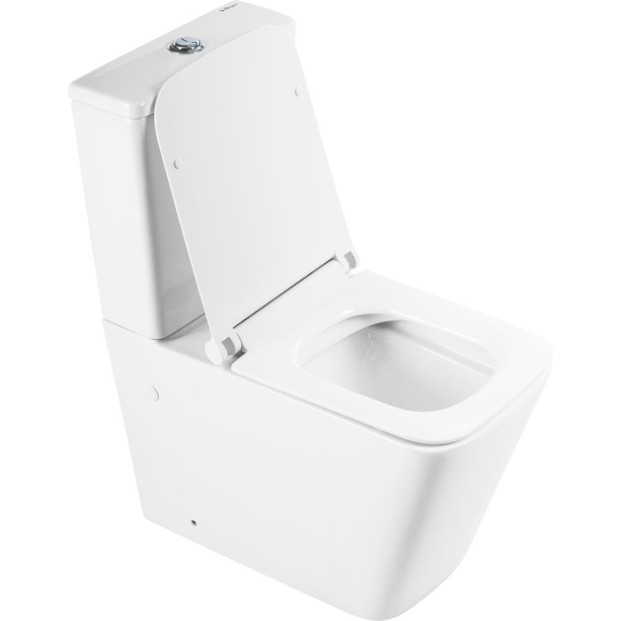 Унитаз-компакт безободковый BELBAGNO BB02093CPR/BB2112SC